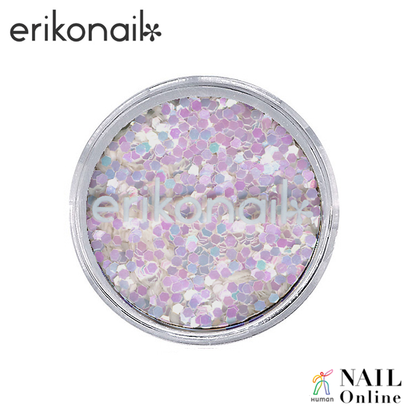 【erikonail】 ERI-181 六角パステルパールホワイト 1mm 2g