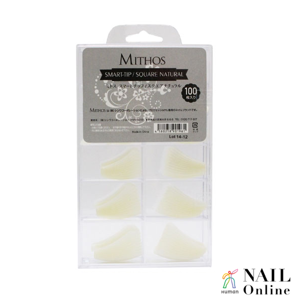 【MITHOS】 スマートチップ　スクエア　ナチュラル　100P　【検定】