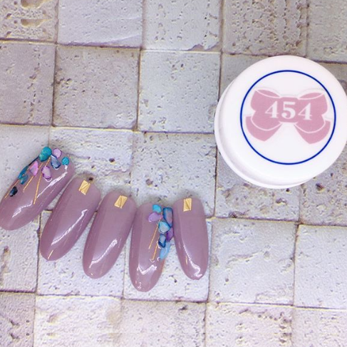 LEAFGEL PREMIUM】 カラージェル 454S ライラック・ミスト (シアー) 4g