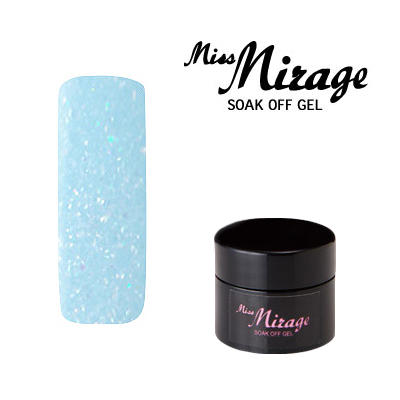 【MissMirage】 R15S  パールオーロラ ミルキーブルー　(パール・グリッター) 2.5g