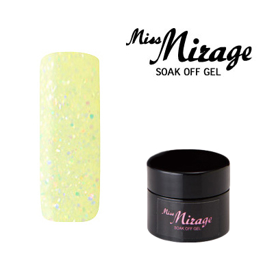【MissMirage】 R17S  パールオーロラ ミルキーレモン　(パール・グリッター) 2.5g