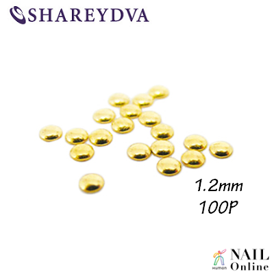 【SHAREYDVA】 (旧Pieadra) スタッズ　1.2mm　100P　ゴールド