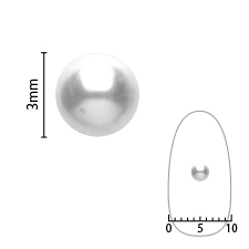 【SHAREYDVA】 (旧Pieadra) パール　3.0mm　100P　（球体・穴なし）