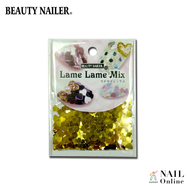 【BEAUTY NAILER】 ラメラメミックス LLM-2 ゴールドハート