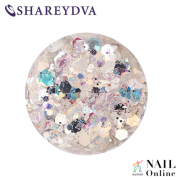 【SHAREYDVA】  グリッター ホロミックス プリズムシルバー