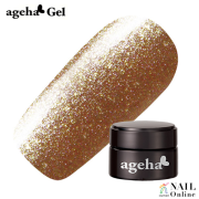 【ageha Gel】　コスメカラー 408　(グリッター 濃度2.5) ブロンズ 2.7g