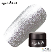 【ageha Gel】　コスメカラー 410　(グリッター 濃度2.5) シルバー 2.7g