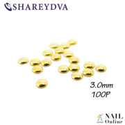 【SHAREYDVA】 (旧Pieadra) スタッズ　3.0mm　100P　ゴールド