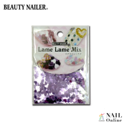 【BEAUTY NAILER】 ラメラメミックス LLM-6 パープルハート