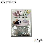 【BEAUTY NAILER】 ラメラメミックス LLM-7 シルバーハート