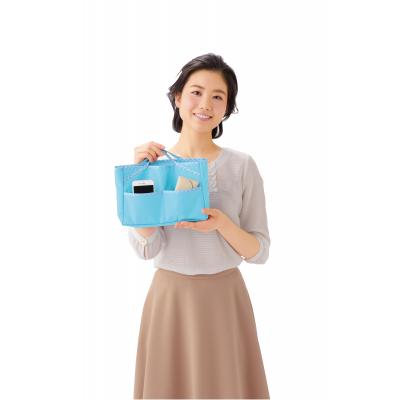 【名入れ無料！】【版代無料！】【送料無料！】販促用粗品 アクアスール　バッグインバッグ《2023040》  100個からのご提供