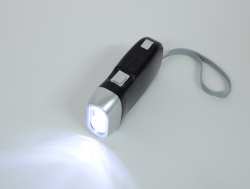 【名入れ無料！】【版代無料！】【送料無料！】販促用粗品   HS-400D ダイナモ3LEDライト  100個からのご提供