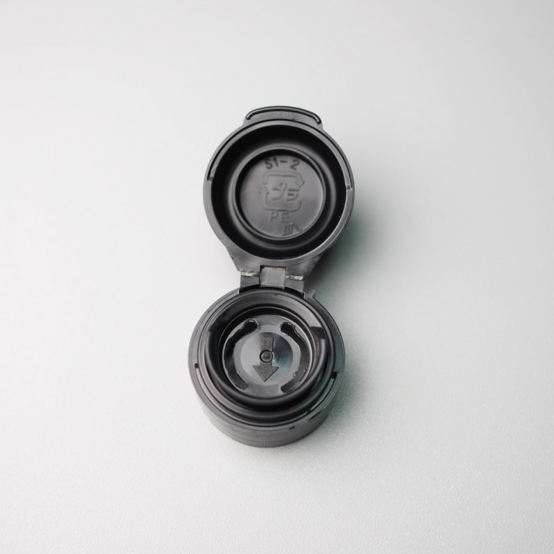 ヒンジキャップ　黒　極細穴【1,000個セット】