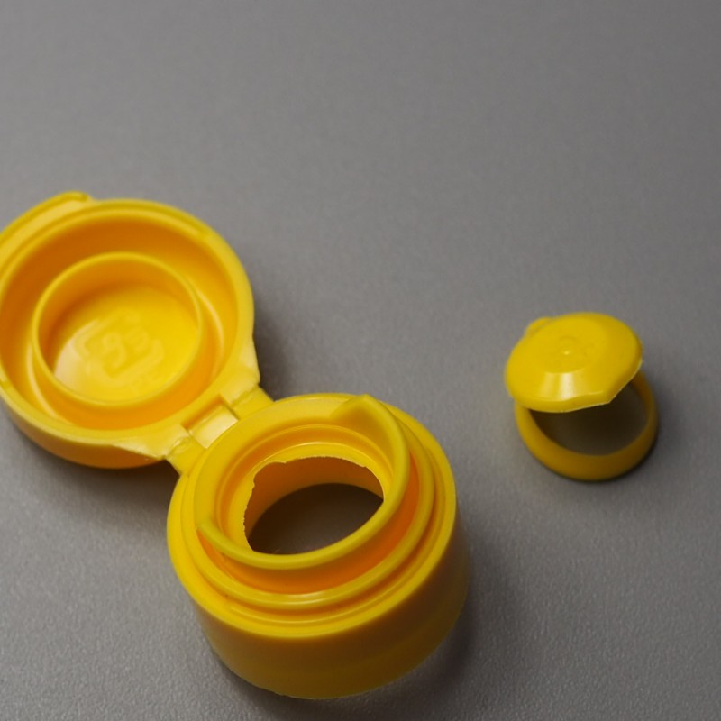 ヒンジキャップ【1,000個セット】　黄　丸