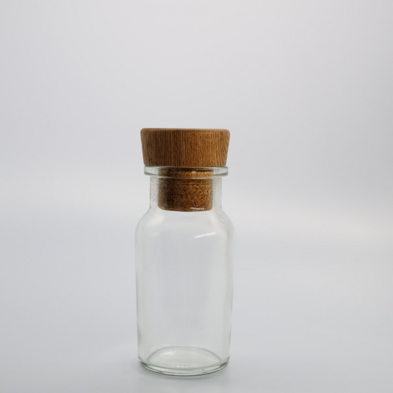 ワグナースパイス瓶【132本入】木目キャップ(ナチュラル)付き