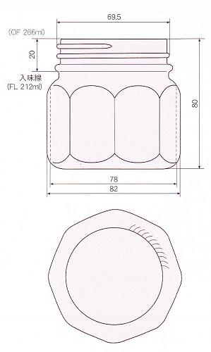 215八角ネジ【48本入】 ガラス瓶の通販サイト ガラス容器オンライン