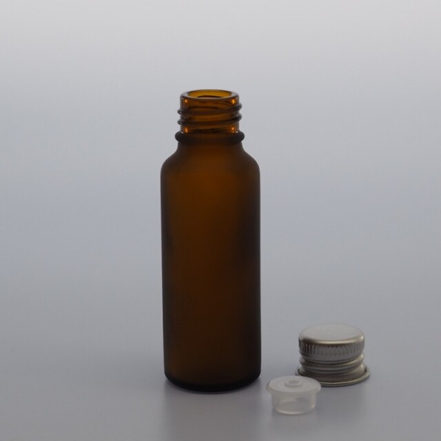 OL-30　茶　穴あきポリ中栓　アルミキャップ付【192本入】