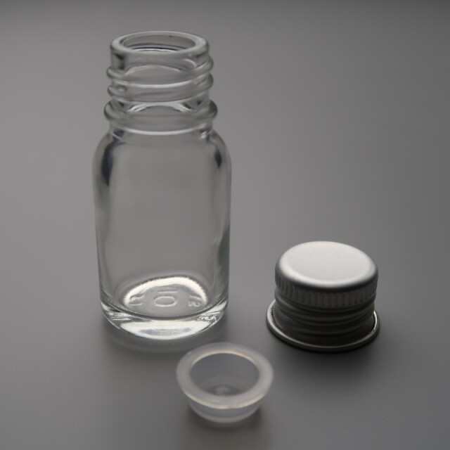 LT-10ml　透明　アルミキャップ　ポリ栓付【192本入】