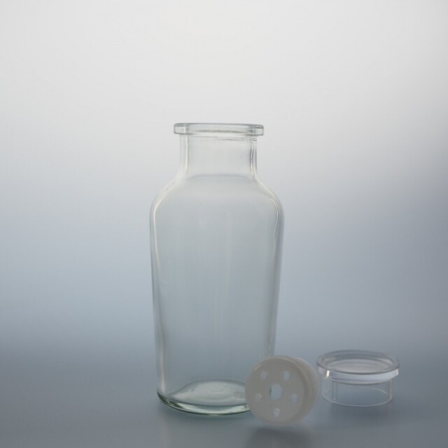 ワグナースパイス瓶 大【80本入】中栓・樹脂キャップ付き ガラス瓶の