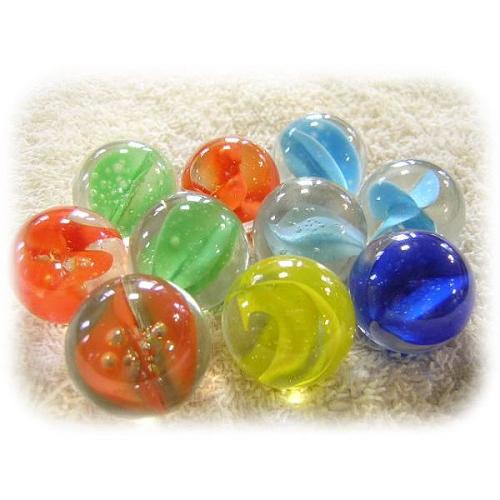 ビー玉　25mm　10個入り　リーフ