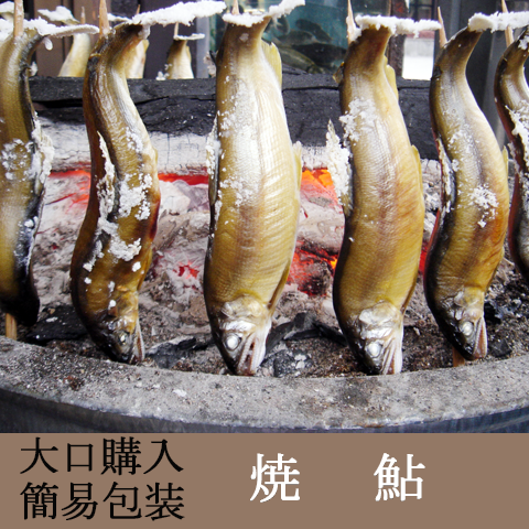 大口購入/簡易包装　炭火で外は“パリっ ”と香ばしく中は“ふんわり”焼き上げました【焼鮎】