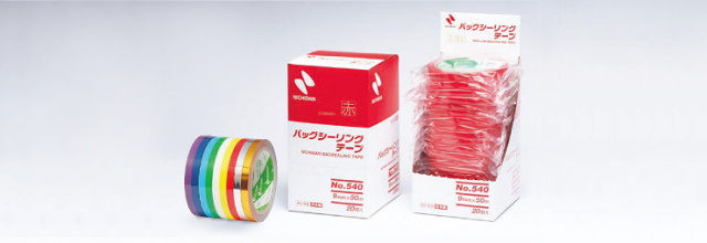 ニチバン　No540　バッグシーリングテープ 12X【100】金色　120巻入