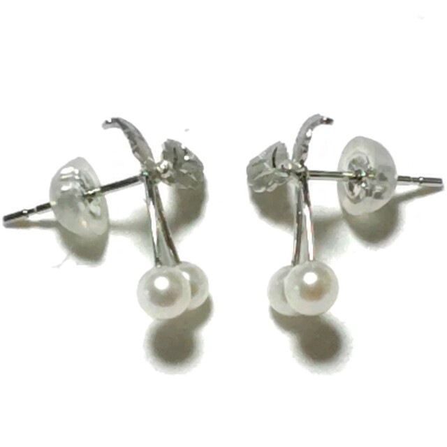 K18さくらんぼ型ピアス-3