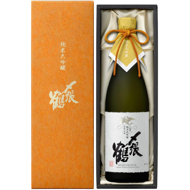 〆張鶴 PLATIUM LABEL 純米大吟醸　新潟県宮尾酒造 720ml