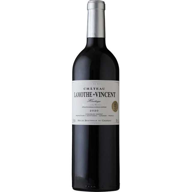 シャトー・ラモット・ヴァンサン エリタージュ 2020　フランス ボルドー 赤ワイン 750ml