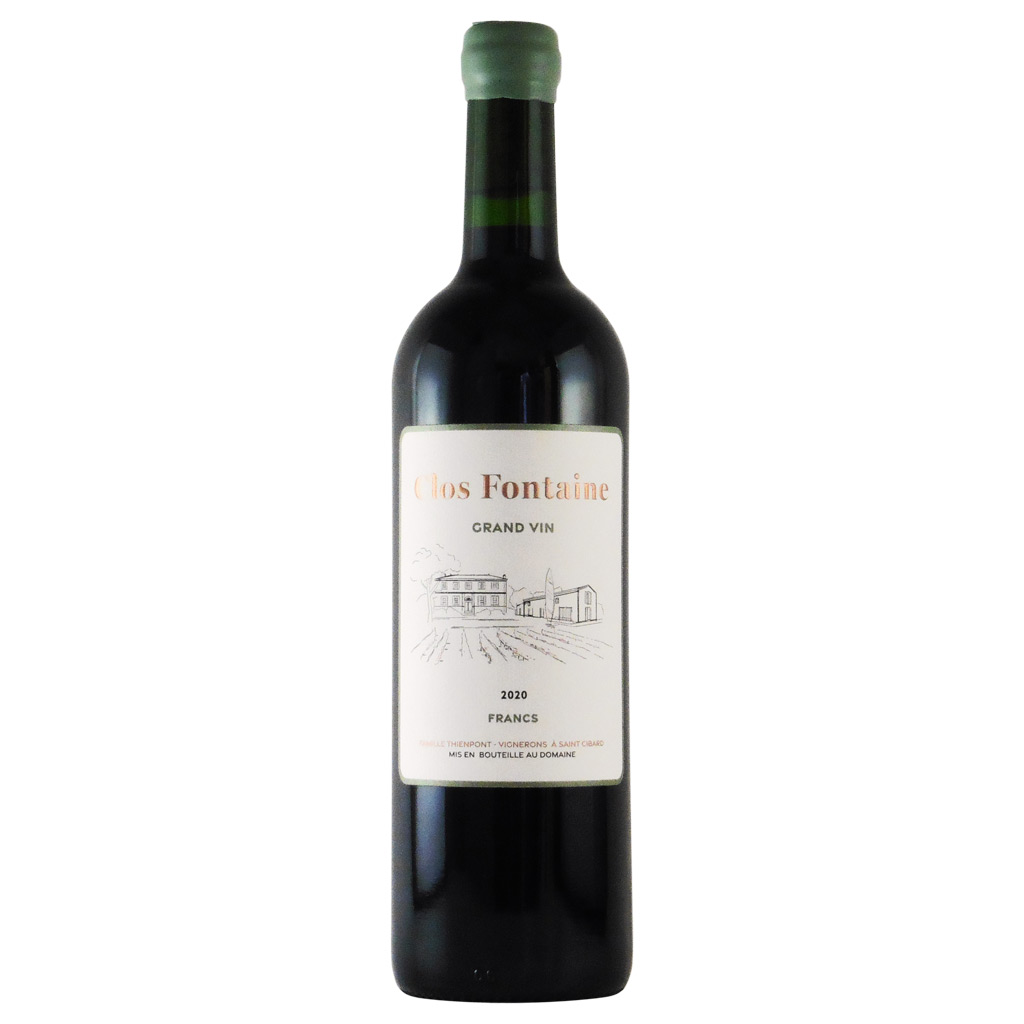 クロ・フォンテーヌ グラン・ヴァン 2020 シャトー元詰　フランス ボルドー 赤ワイン 750ml