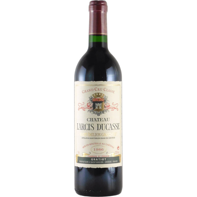 シャトー・ラルシ・デュカス サンテミリオン・グランクリュ. 1986 シャトー元詰　フランス ボルドー 赤ワイン 750ml