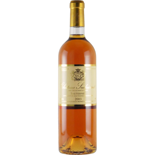 シャトー・スデュイロー プルミエ・クリュ 2003 シャトー元詰　フランス ボルドー 白ワイン 750ml
