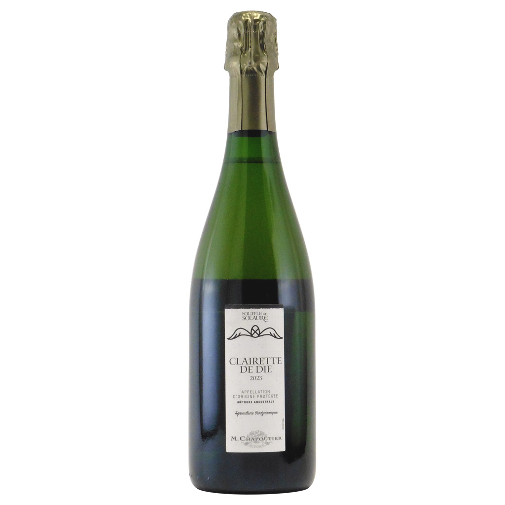 スフル・ド・ソロール クレレット・ド・ディー メトード・アンセストラル 2023 ミッシェル・シャプティエ　コート・デュ・ローヌ 泡 白