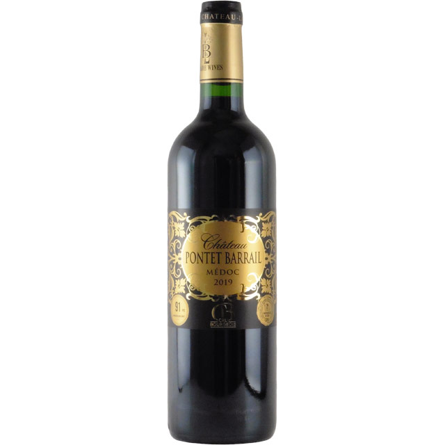シャトー・ポンテ・バライユ クリュ・ブルジョワ 2019 シャトー元詰　フランス ボルドー 赤ワイン 750ml