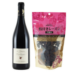 ラ・ルミーズ・ド・ラ・モルドレ SO2無添加 ド・ラ・モルドレ　フランス コート・デュ・ローヌ 赤750ml ＆ 成城石井手摘み枝付きレーズン