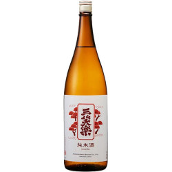 三笑楽 赤ラベル純米酒　富山県三笑楽酒造 1800ml