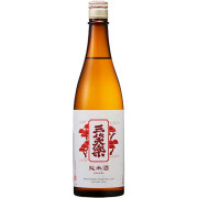 三笑楽 赤ラベル純米酒　富山県三笑楽酒造 720ml