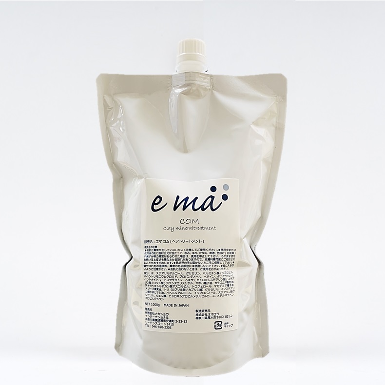 ２種の泥ミネラルでヘアエステ　COM(コム）　洗い流すタイプのヘアトリートメント ノンシリコン 大容量1ｋｇ