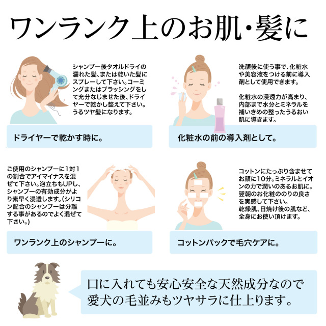 送料無料【ツヤ・サラが欲しい方】海洋深層水と植物ミネラル 髪質改善 髪の水分整えるイオントリートメント「アイマイナス 200ml」スプレータイプ