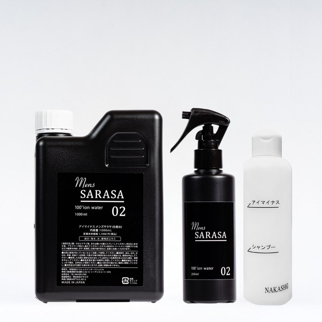 【メンズ用】頑固なクセ・うねり・パサつき・ゴワつきに　髪質改善ヘアミスト化粧水　「メンズサラサ　1000ｍL」詰替え用　大容量　ノンシリコン　パラベンフリー　無香料　肌にも使える　