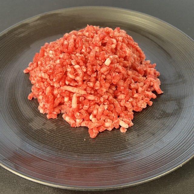 九州産黒毛和牛・九州産豚 粗挽きミンチ　【1P / 300ｇ】‐【ご自宅用】　■分割トレー