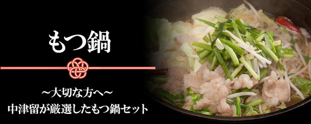 N28】中津留特製 もつ鍋セット(4～5人前)-【ギフト包装済】 肉のプロが