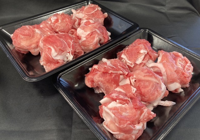 【大容量で100円オトク】九州産　とびうめ豚 切り落とし 1kg(500g×2）★‐【ご自宅用】