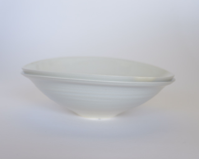 中里花子　ホワイトダブルリップボウル