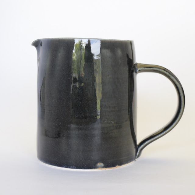 中里花子　ブルージーンピッチャー花入れ 【花瓶】