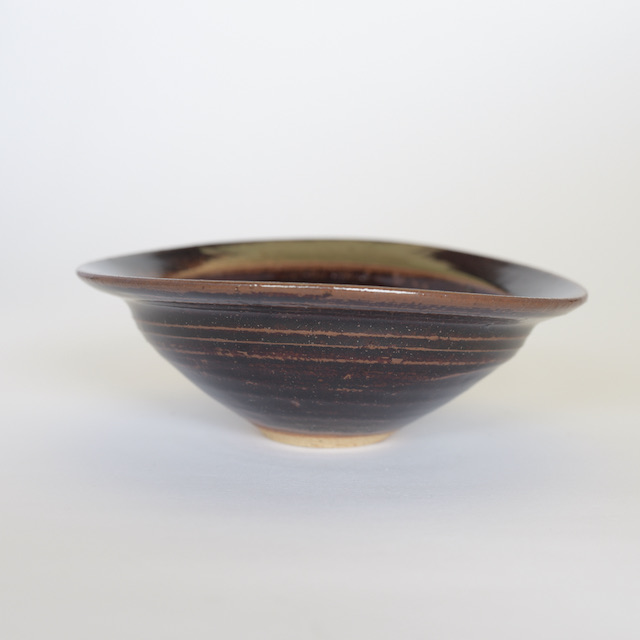 中里花子 飴釉　リムボウル　16