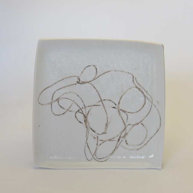 中里花子　白磁String Plate