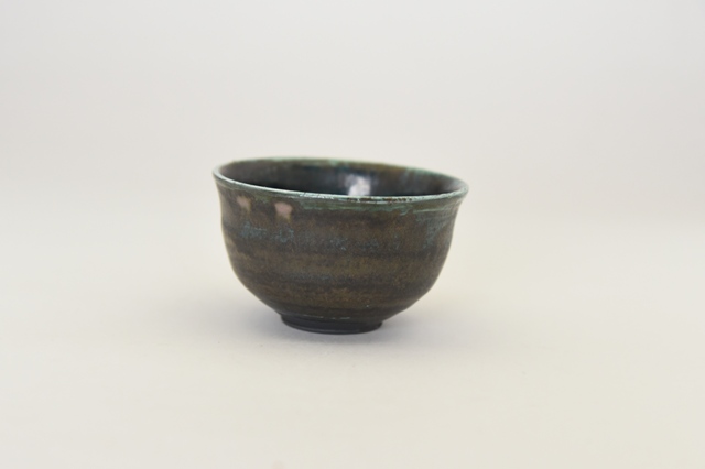 中里花子　緑釉ぐい呑