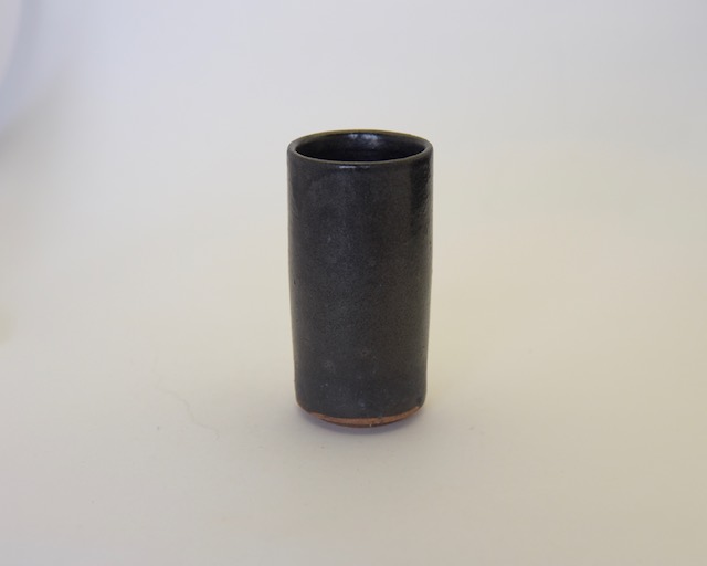 中里花子　黒釉ビアカップ【陶器】【ビアマグ】【ビールグラス】【フリーカップ】【和食器】