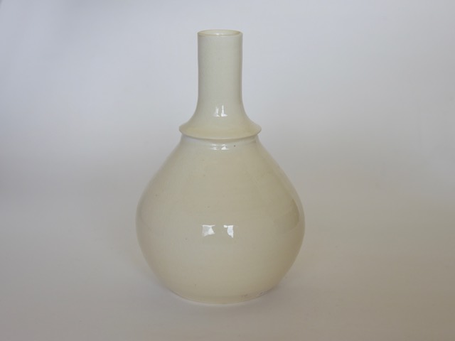 中里花子　ホワイト　花入れ 【花瓶】